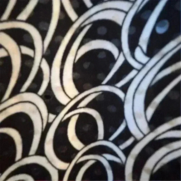 My Michelle Women's M Black Swirl pattern Midi  Dress Formal Sequin Spring Y2k - Picture 4 of 9